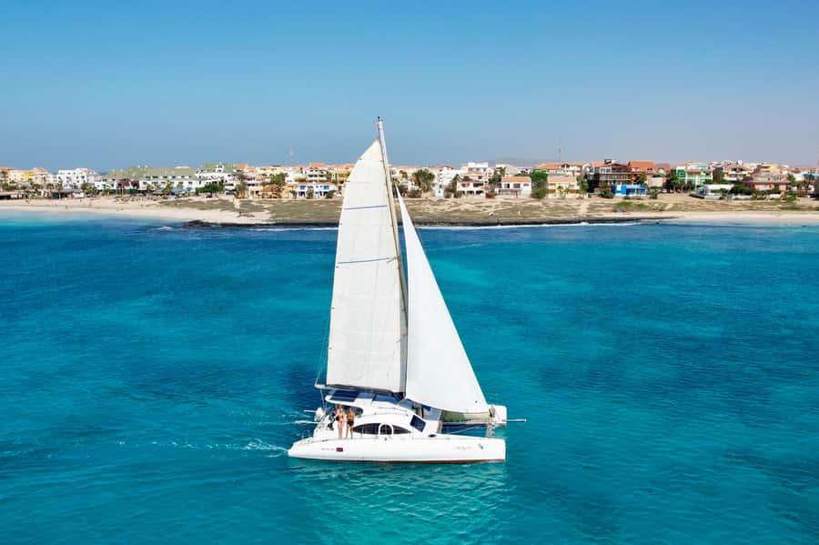3-hour Catamaran Adventure on the waters of Sal Island - Santa Maria pier damage and why your meeting point may change