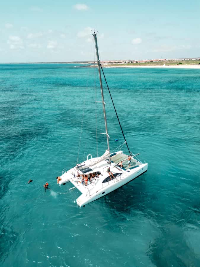 3-hour Catamaran Adventure on the waters of Sal Island - The cruise flow: pickup, the beach-to-boat transfer, and sailing time