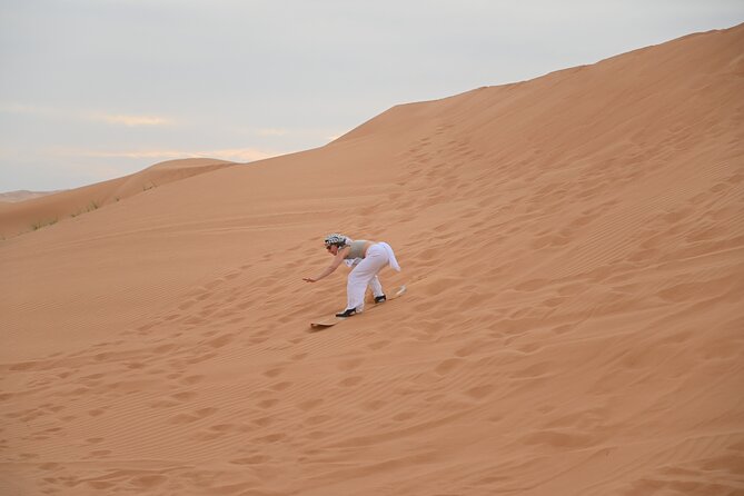 4 Hour Morning Desert Safari with Camel Ride & Sand Boarding - The camp finish: restrooms, breathing room, and meal options