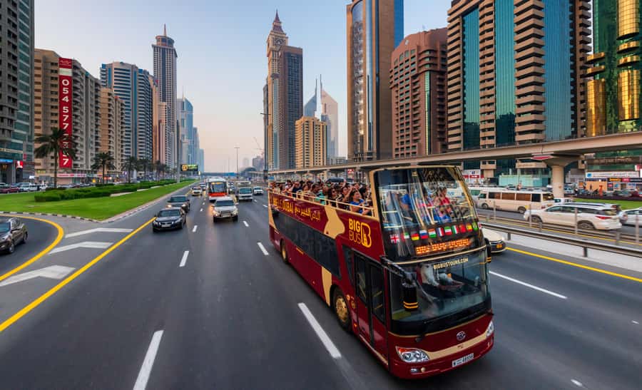 5-Day Pass: Hop-On Hop-Off, Lost World Aquarium, Dubai Frame - Dubai Frame: the view that connects old and new Dubai