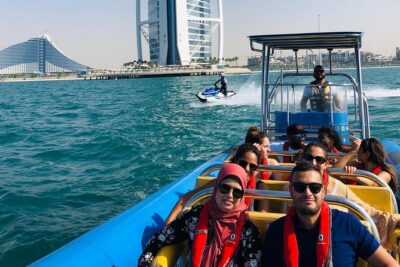 90-Min Speed Boat: Burj Al Arab, Atlantis, Ain Dubai & Ice Cream! - Meeting at Nemo Boat Tour Dubai and getting set up fast