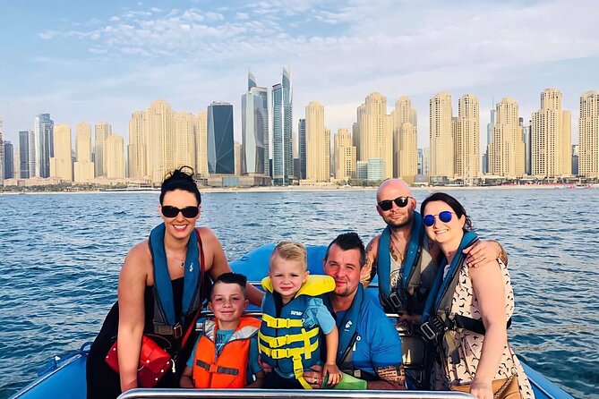 90 Minutes Speedboat Tour Dubai Marina, Burj Al Arab and Atlantis - Ain Dubai and Bluewaters: a background that levels up your photos