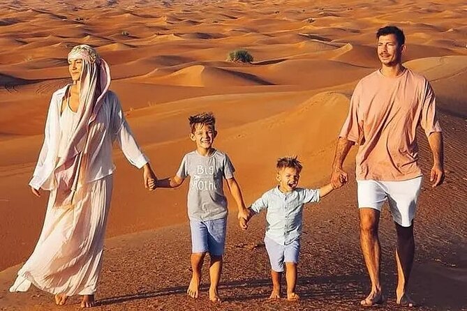 Adventurous Red Dune Desert Safari Deal with Quad Bike,Shows &BBQ - Sunset Picture Point, Henna, and Arabic Costumes for Photos