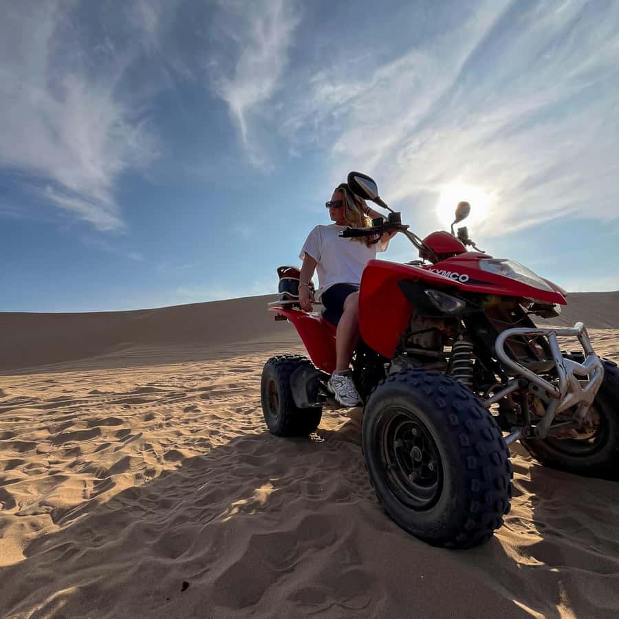 Agadir: Quad Biking Ride Desert Adventure - Late Afternoon Runs: Golden Light, Ocean Glimpses, and Dusty Photos