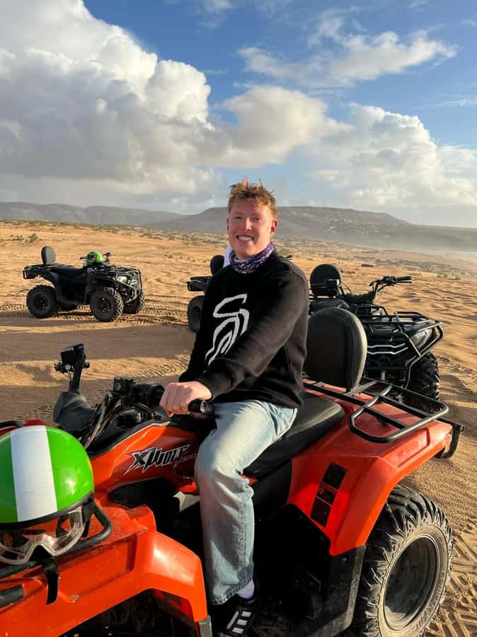 Agadir/Taghazout: Beach Quad Bike & Desert Sandboarding Tour - Camel Ride and Tea Break: The Pause That Makes the Day Feel Moroccan