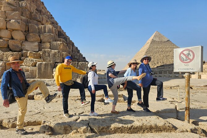 All-in-One Giza Pyramids from inside, Sphinx & Camel ride & Lunch - Great Sphinx: panoramic photos, camel ride reality, and a temple pass-by