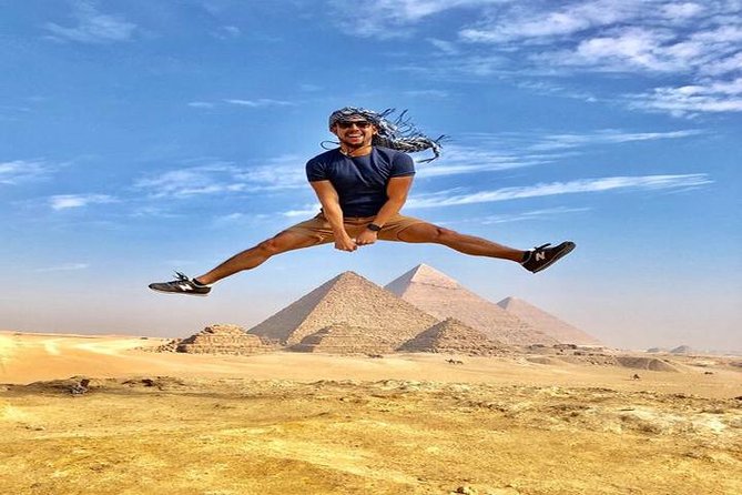 All-inclusive Private Trip Giza Pyramids Sphinx Saqqara, Dahshur - Giza Plateau: Great Pyramid views, a panorama stop, and 30 minutes on camel time
