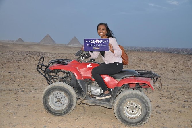 All inclusive Tour Giza Pyramids Sphinx Quadbike Camels Lunch - The big idea: seeing Giza and still having fun