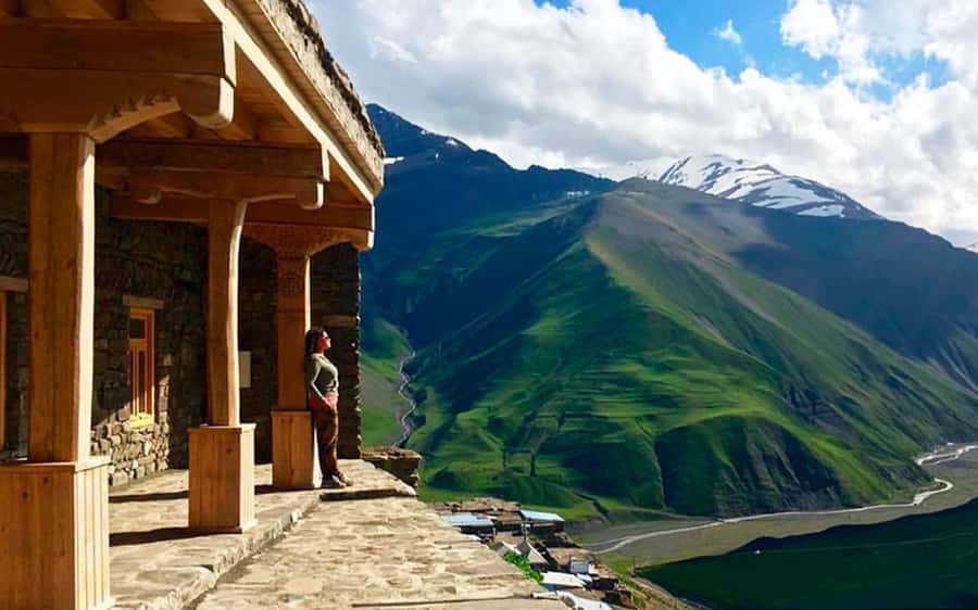 Baku: Guba Khinalig & Candy Cane Tour with Homemade Lunch - Beshbarmag Mountain: spiritual views before the striped rocks