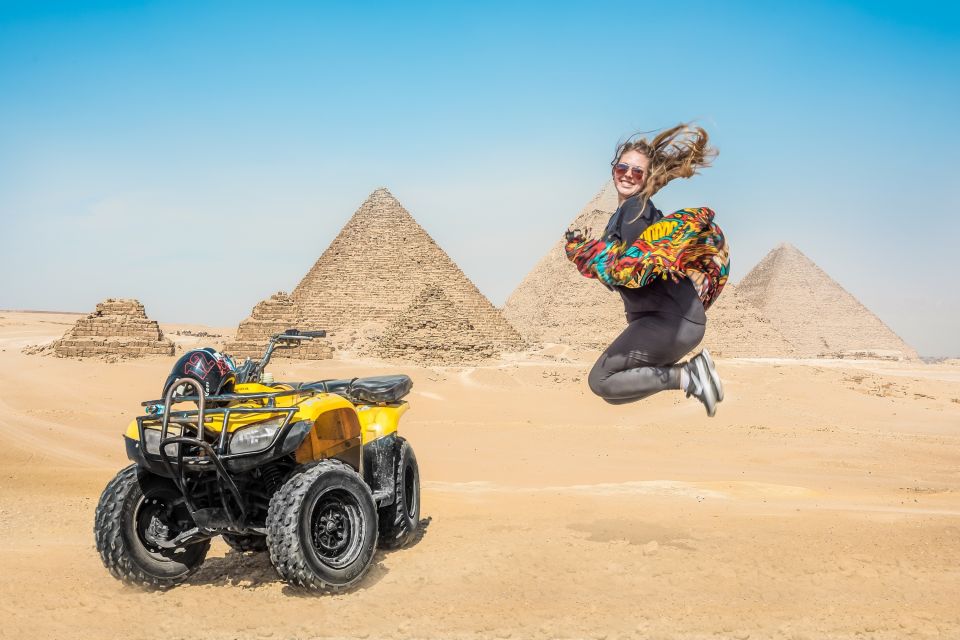 Cairo: Pyramids Quad Bike Adventure & Optional Camel Ride - Desert Stops, Tea, and Getting the Pyramids View Without the Stress