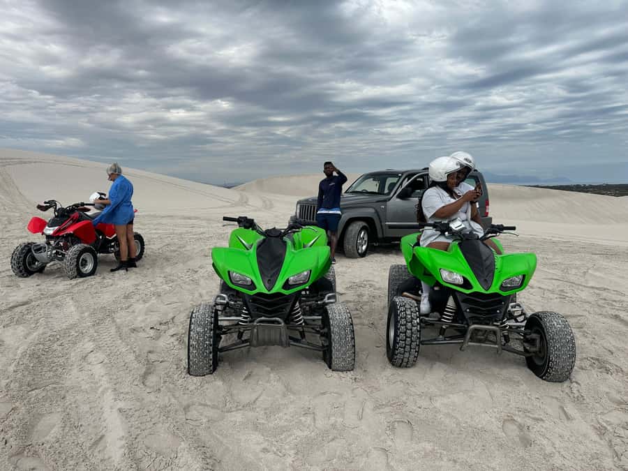Cape Town: Atlantis Dunes Quad Bike and Photo Stop - The guided dune run: what you do during the ride