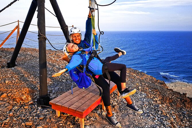 Complete Excursion and Flight on the Zipline Cabo Verde - The zipline flight: the view is the headline