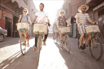 Cycling Adventure in Marrakech - Gueliz contrast: where the pace eases and the city opens up
