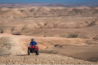 Desert D'Agafay Package - Quad, Dromedary and Dinner Show - Quad biking on Agafay: fun adrenaline with some real-world limits
