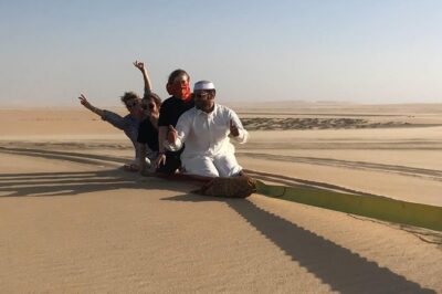 Desert Safari Adventure 4 hours from Doha with Pickup - Sandboarding: The Fast, Fun Skill You Don’t Need To Learn