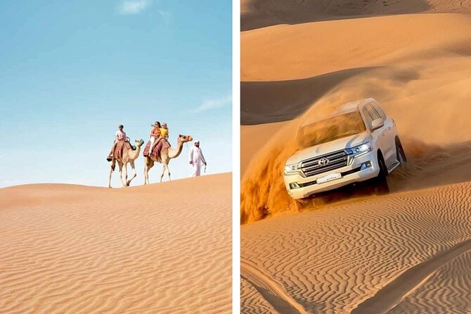 Desert Safari Combo: Camel Ride, Sandboarding & Inland Sea Visit - Desert Gate Break: Tea, Photos, and a Quick Camel Ride