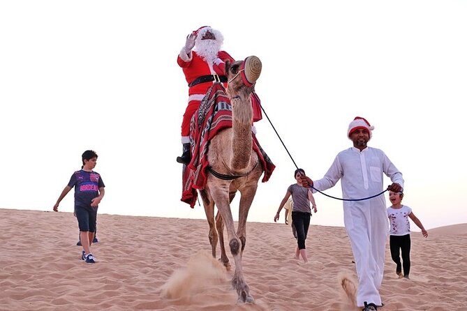 Desert Safari Dubai Sand Bashing, Camel Ride, Shows, Live BBQ - Belly dance at sunset and Tanoura after dark