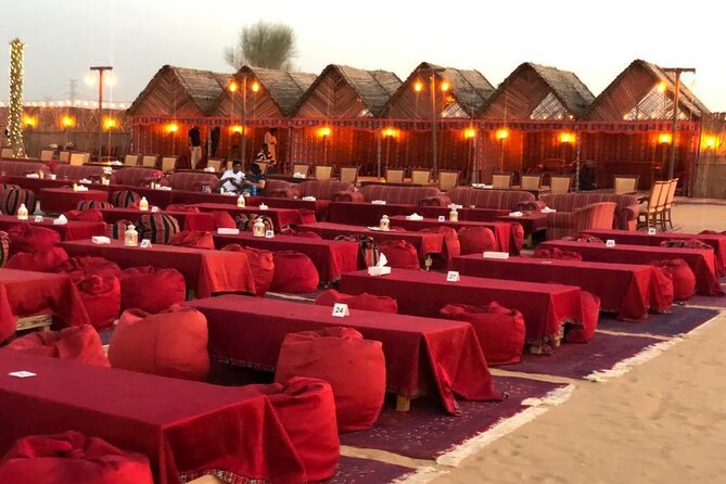 Desert Safari Dubai with BBQ Dinner & Camel Ride - Traditional shows: belly dancing, Tanoura, and the live fire moment