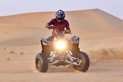 Desert Safari With BBQ Dinner, Quad Bike & Camel Ride from Dubai - The camp BBQ dinner on pillows, plus henna and fire show