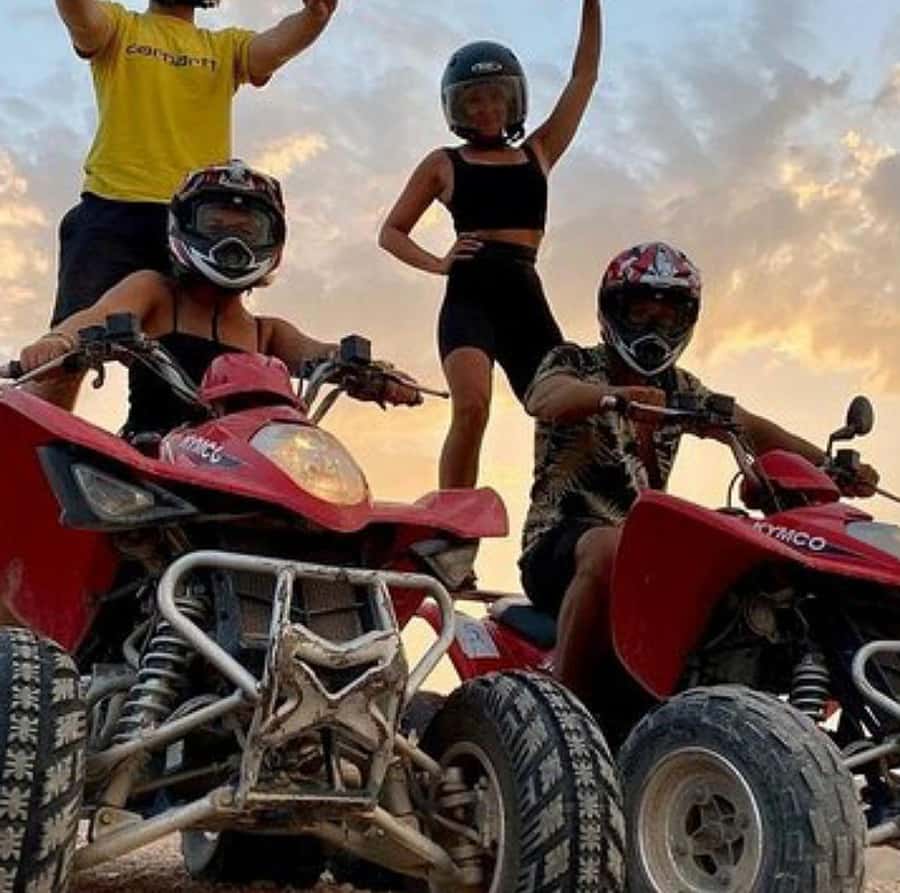 Dinner show in agafay Desert 1h quad bike & 20 min camels - The Desert Pool Break: Cooling Off Where You Don’t Expect It