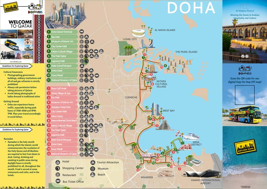Doha: 24-Hour Hop-On Hop-Off Bus Ticket with Audio Guide - Price and value: is $56 per person a good deal?