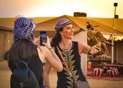 Doha: ATV Quad Bike and Buggy Desert Safari with Camel Ride - Bedouin hosts: camels, falcons, and a calmer pace