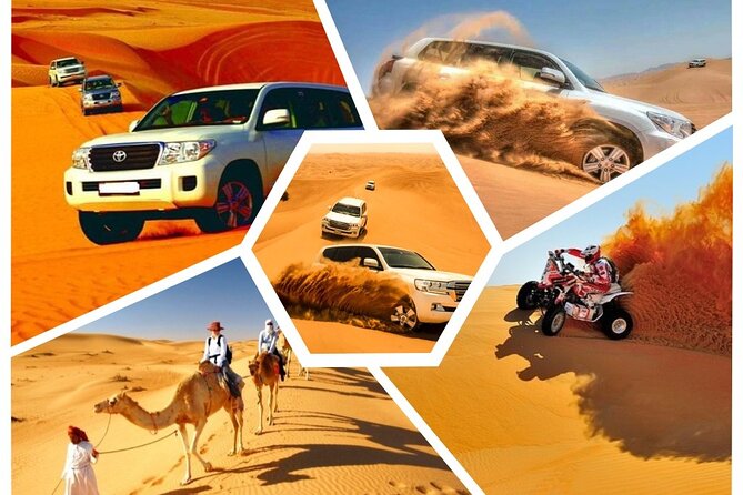 Doha: Desert Safari | Camel ride | Sand-boarding | Quad Biking - Mesaieed prep stop: camel ride, tea, and tyre deflation