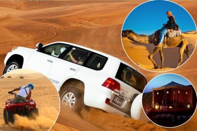 Doha: Desert Safari | Camel ride | Sand-boarding | Quad Biking - Khor Al Udaid Beach and the inland sea moment