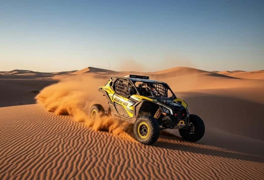 Doha: Desert Safari, Quad Bike, Camel Ride & Inland Sea Tour - Pickup in a 4x4, then straight into dune bashing