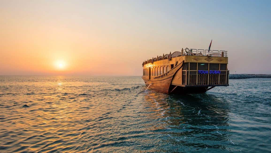Doha: Evening Dhow Cruise with Box Park, Corniche & Pearl - The traditional dhow: what one hour on the Arabian Gulf feels like
