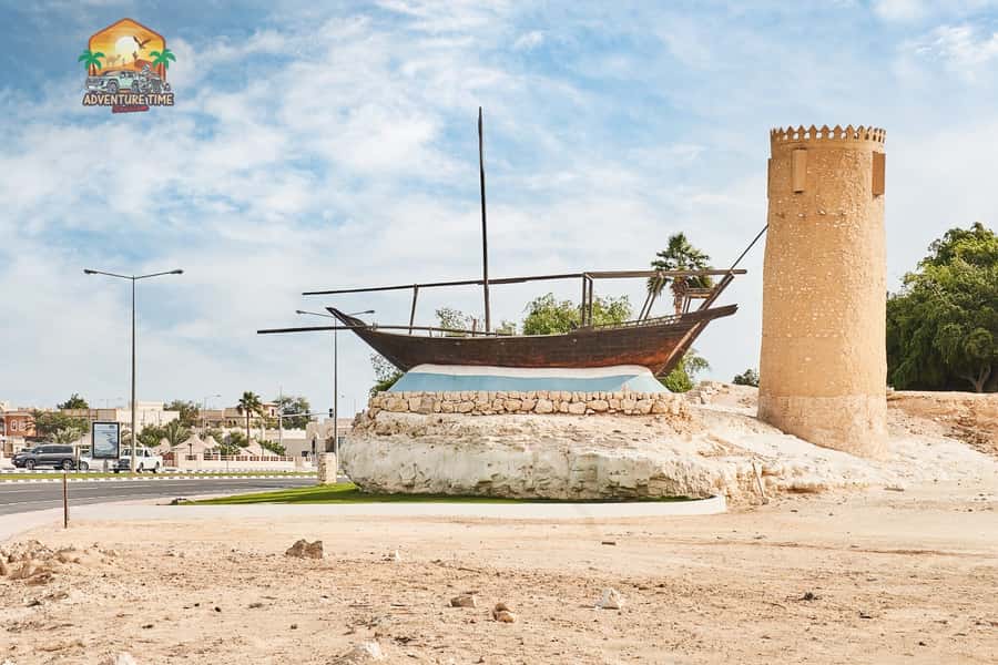 Doha North Qatar Tour Zubara Fort, Mangroves, Jumail Village - Al Jumail abandoned village: traditional village life, now quiet