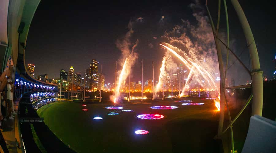 Dubai: 1hr Topgolf Game - Dubai Marina skyline views: the real reason this works as a group activity