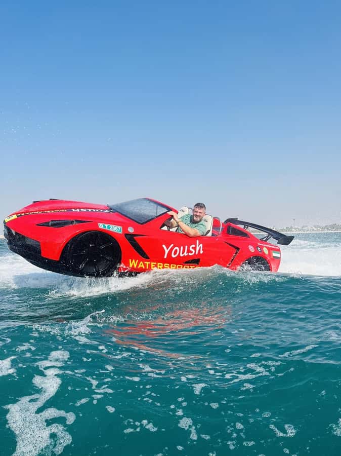 Dubai: 30-Minute Jet Car Tour of Burj Al Arab with Ice Cream - The 30-minute jet car ride: marina glide, Burj Al Arab, Palm speed, and yacht views