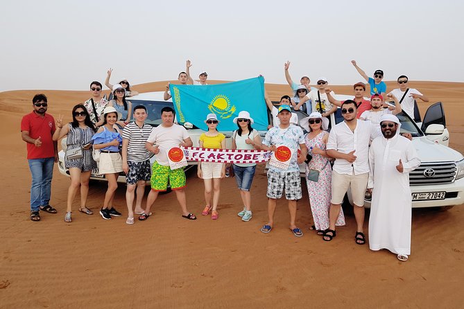 Dubai 4x4 Desert Safari, Quad Bike, Camel Ride & BBQ Dinner - Falconry Portion and the Camp Hangout Extras