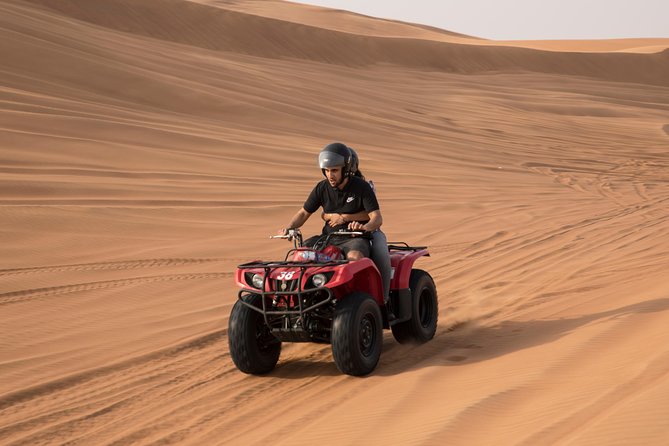 Dubai: Adventure Quad Bike Safari, Camel Ride & Refreshments - Tea, dates, and an AC tent: the reset you’ll actually need