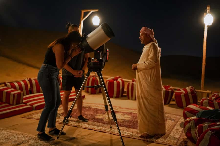 Dubai: Al Khayma Camp Experience with BBQ Dinner - Live BBQ dinner: Emirati, Moroccan, and Arabian flavors cooked in front of you