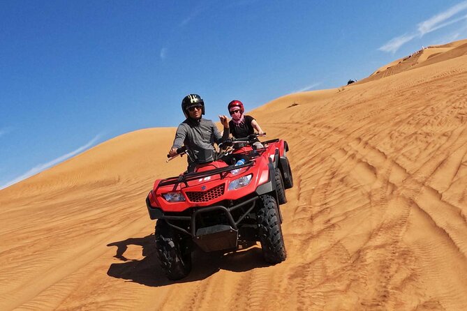 Dubai: Buggy Dune Bashing, Sand Boarding, Camel Ride & Show - Pickup, duration, and group size: how to plan your day