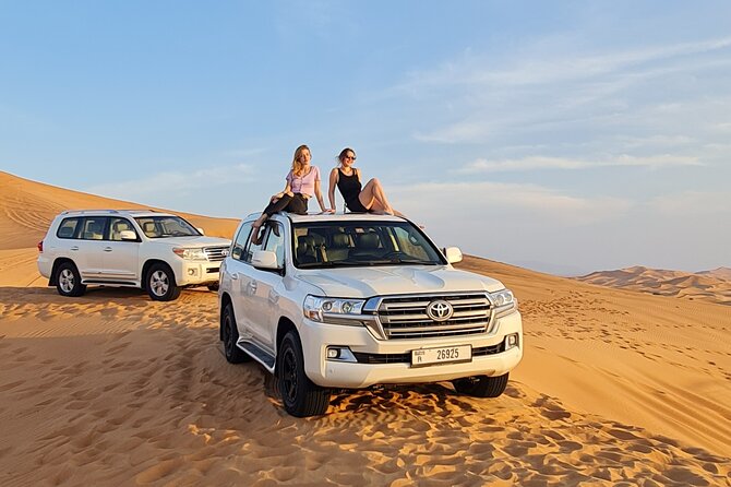 Dubai Desert Safari & Buffet Dinner and Camel ride with PRIVATE CAR - Live shows in the desert: belly dance, Tanura, and fire show