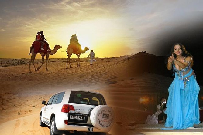 Dubai Desert Safari with BBQ, 3 Shows & Camel Ride at Majlis Camp - Camp Arrival at ABC Tours Majlis: Dates, Gahwa, Shisha, and Henna