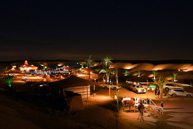 Dubai Desert Safari with Desert Camp Dinner, Camel Ride & Shows - The souk and the buffet banquet: where value meets expectations