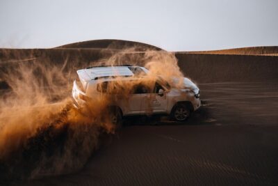 Dubai Evening Desert Safari: Sandboarding, BBQ, Camel Ride & more - The 4WD ride out: what dune bashing is really like