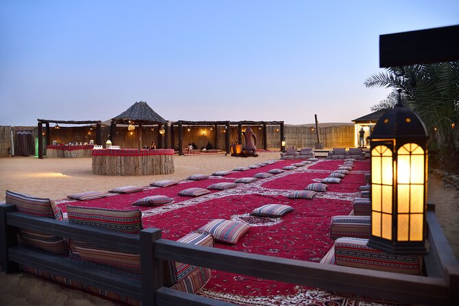 Dubai Evening Desert Safari: Sandboarding, BBQ, Camel Ride & more - Sunset on the dunes: your best photos and your cool-down moment
