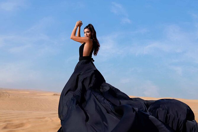 Dubai Flying Dress Private Photoshoot in the Desert - Weather, confirmation timing, and what you should be ready for