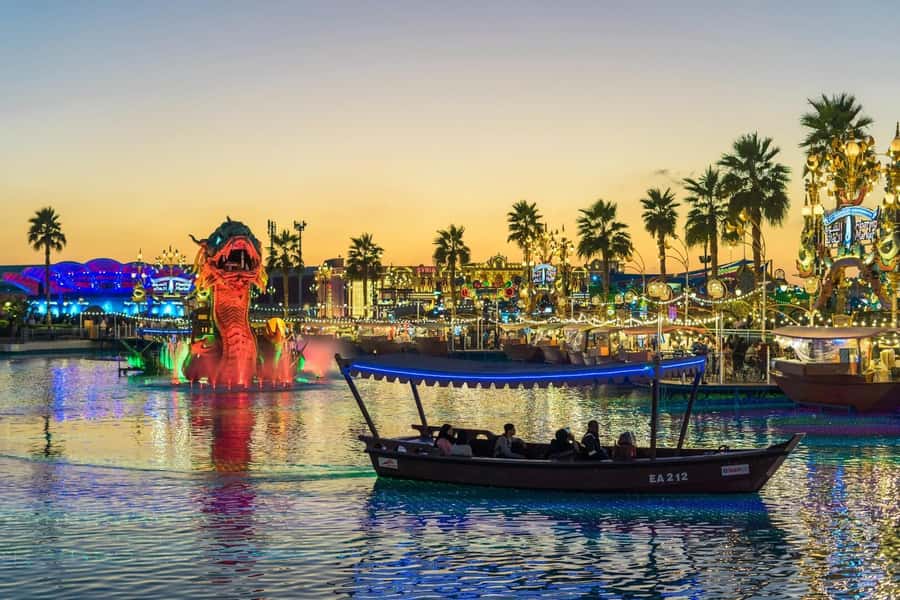 Dubai: Global Village Entry Ticket with Hotel Transfers - Fireworks, Light Shows, and Themed Events
