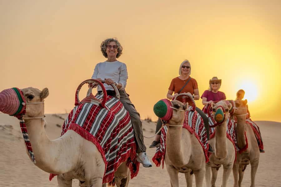 Dubai: Half-Day Desert Safari, Camel Ride, ATV & Dune Buggy - Lahbab Welcome Break: AC Tent Drinks, Dates, and Restroom Reset