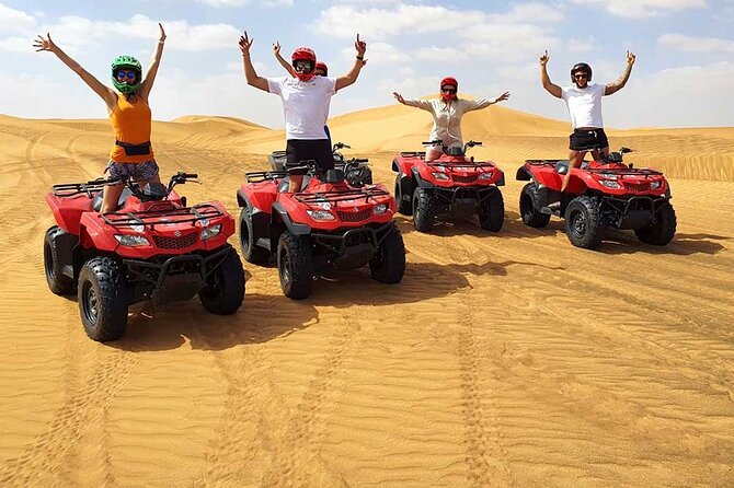Dubai: Jeep Desert Safari, Camel Ride, and Quad Bike Tour - Jeep dune bashing: the red-dunes roller coaster