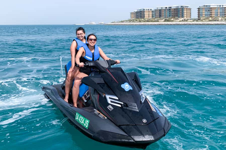 Dubai: Jetski Ride up to 2 People with Photos & Refreshments - Around the skyline and out on open water: Palm and what changes in real conditions