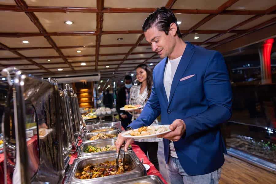 Dubai: Luxury Canal Dinner Cruise with Optional Transfers - Landmark Sightseeing You’ll Actually Catch Through the Night Lights