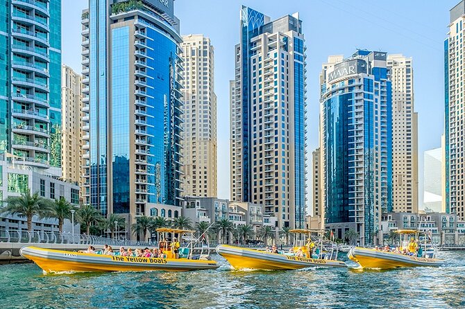 Dubai Marina Guided Sightseeing High-Speed Boat Tour - Burj Al Arab from the water: icon mode activated
