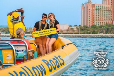 Dubai Marina Guided Sightseeing High-Speed Boat Tour - Stop time at Atlantis: the sea-level view that actually helps